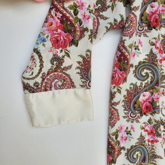 RARE Vintage Gold Label Ivory Victoria's Secret Satin Double Breast Blaz… - Picture 7 of 16